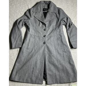 Nine West Charcoal Trench Coat